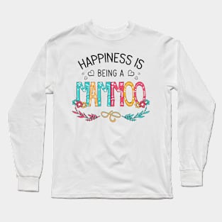Happiness Is Being A Mammoo Wildflowers Valentines Mothers Day Long Sleeve T-Shirt
